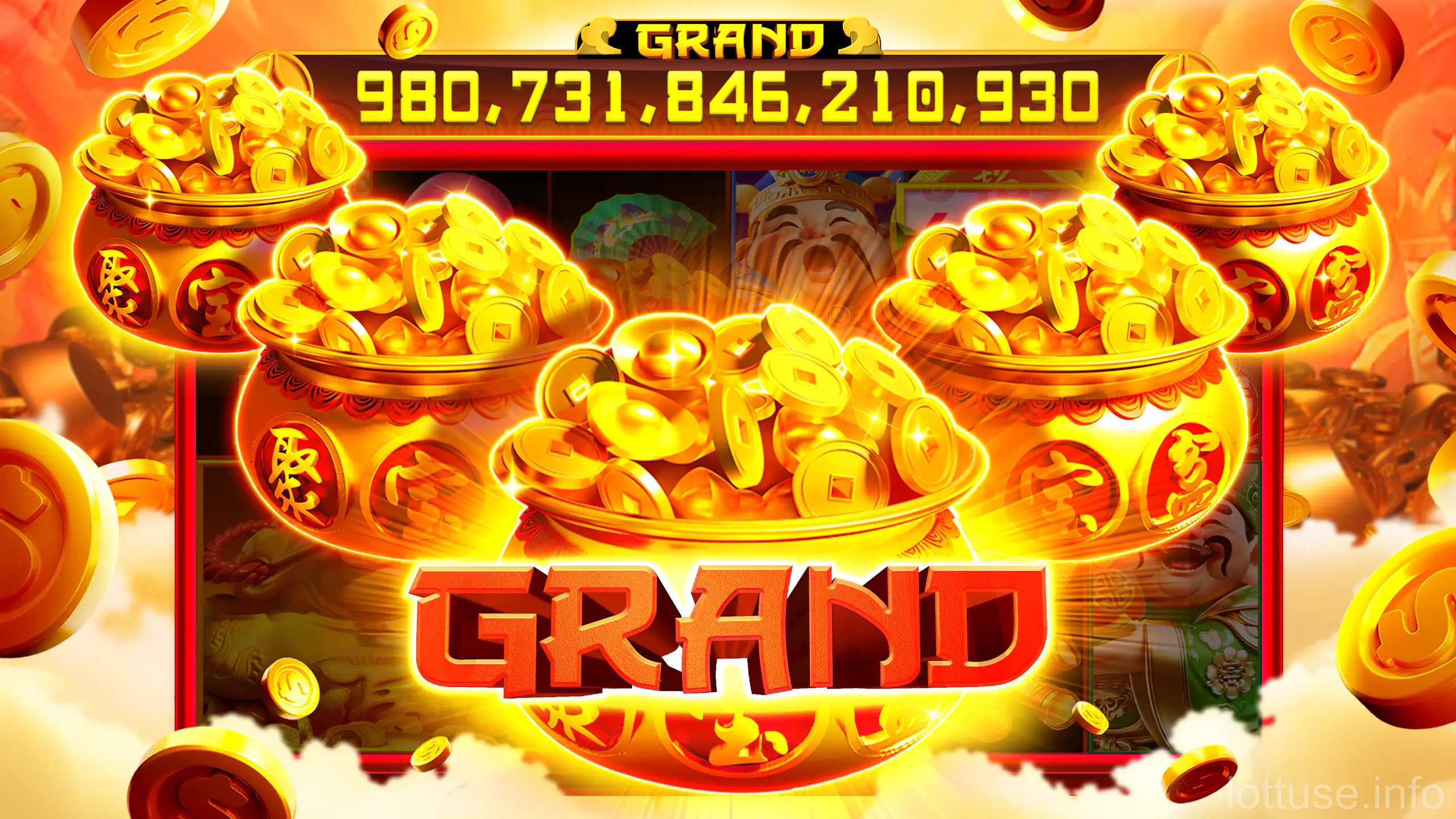 Tela inicial do aplicativo Lottus